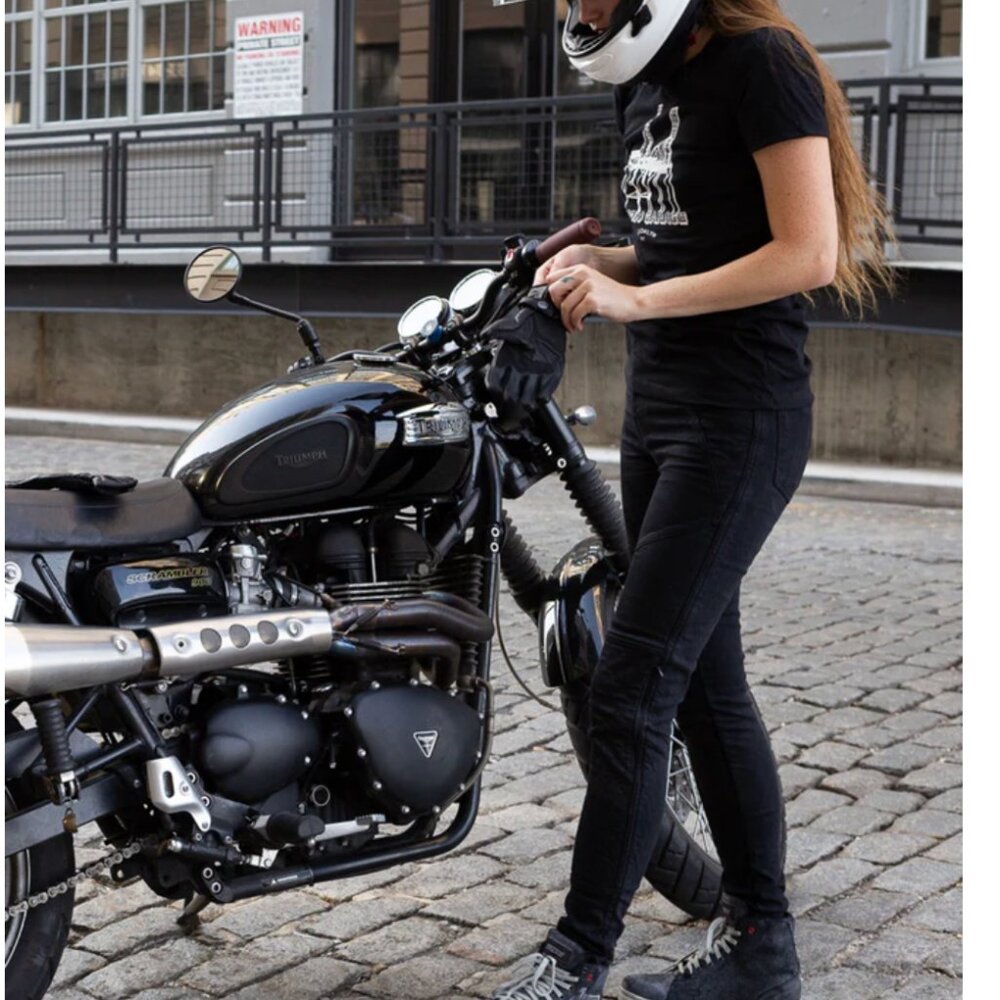 ATWYLD Womens Made in USA Voyager Moto Jean Black Size 26